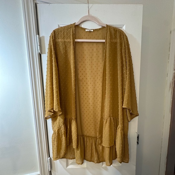 Maurices Golden Sheer Kimono Cardigan - Picture 3 of 6